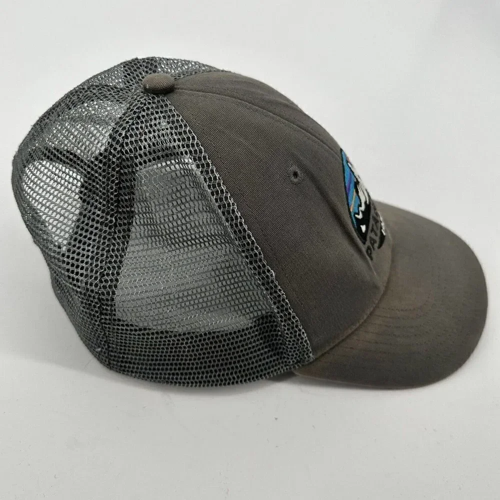 Patagonia Fitz Roy Scope LoPro Trucker Snapback Mesh Hat Gray - Picture 4 of 8